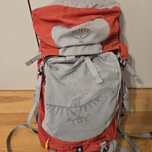 Osprey Red and Gray Unisex Backpack
